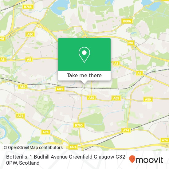 Botterills, 1 Budhill Avenue Greenfield Glasgow G32 0PW map