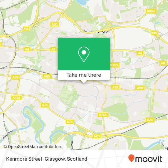 Kenmore Street, Glasgow map