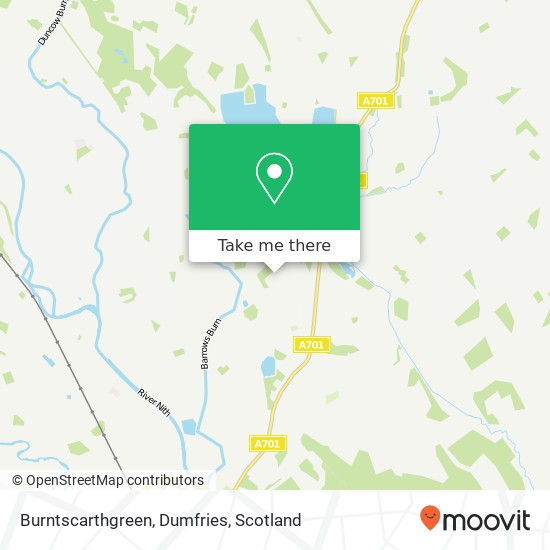 Burntscarthgreen, Dumfries map