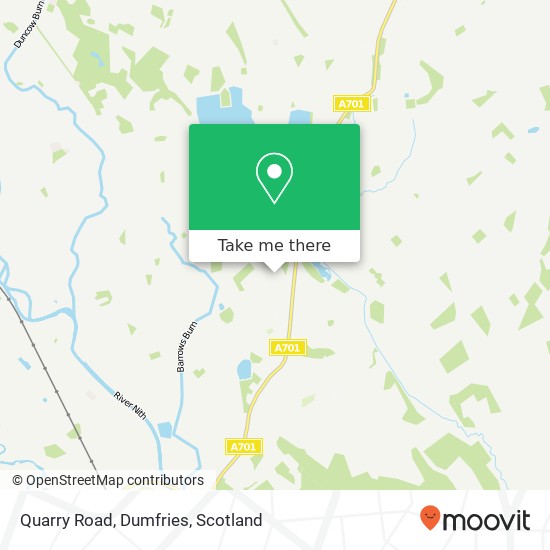 Quarry Road, Dumfries map