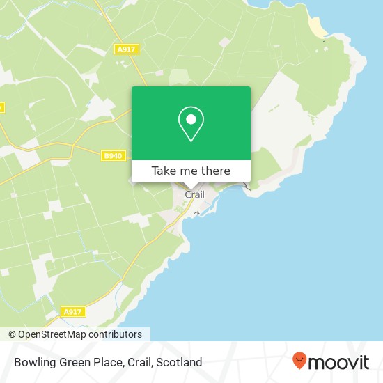 Bowling Green Place, Crail map