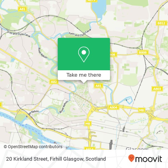 20 Kirkland Street, Firhill Glasgow map