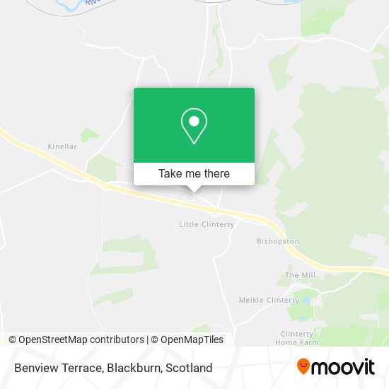 Benview Terrace, Blackburn map