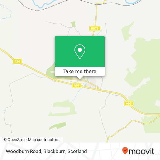 Woodburn Road, Blackburn map