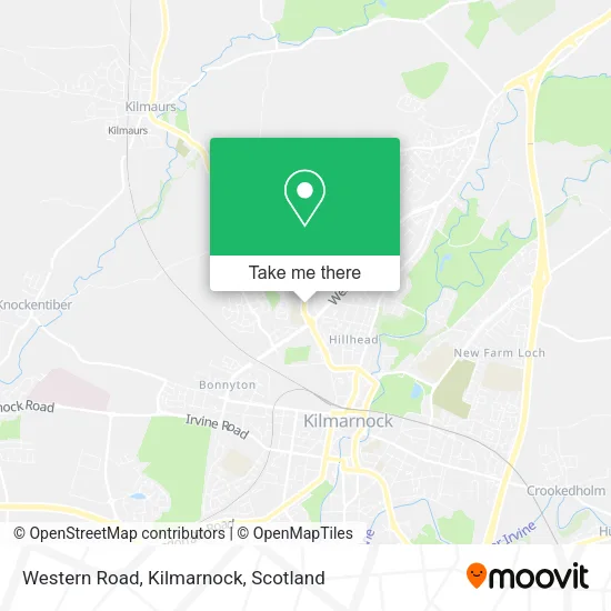 Western Road, Kilmarnock map