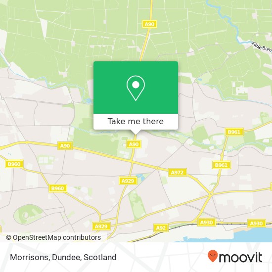 Morrisons, Dundee map