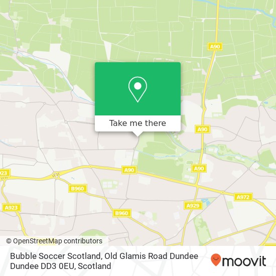 Bubble Soccer Scotland, Old Glamis Road Dundee Dundee DD3 0EU map