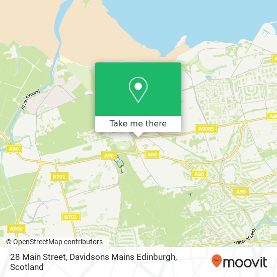 28 Main Street, Davidsons Mains Edinburgh map