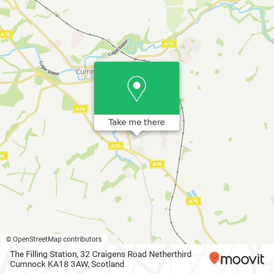The Filling Station, 32 Craigens Road Netherthird Cumnock KA18 3AW map