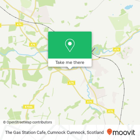 The Gas Station Cafe, Cumnock Cumnock map