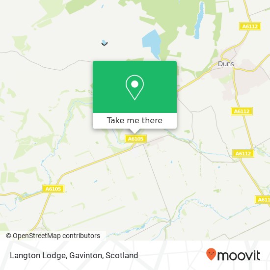 Langton Lodge, Gavinton map