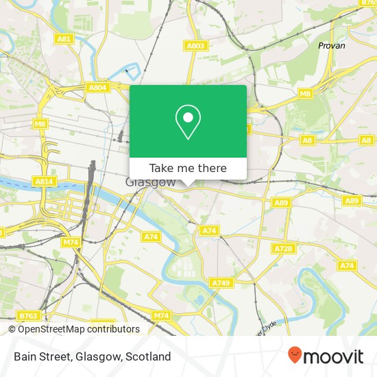 Bain Street, Glasgow map