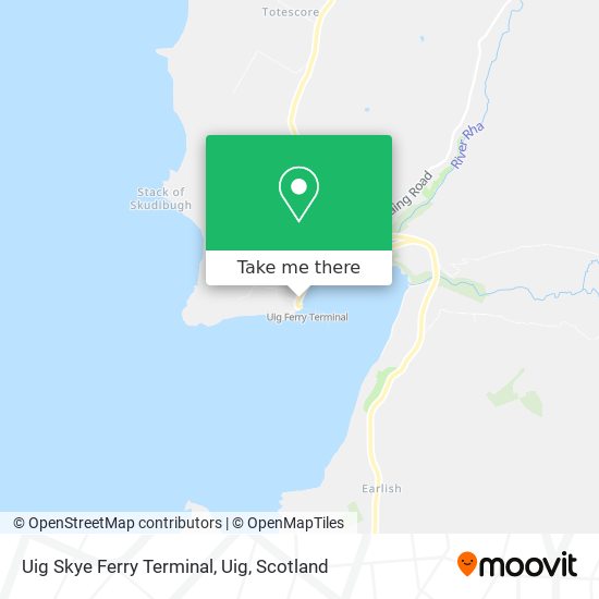 Uig Skye Ferry Terminal, Uig map