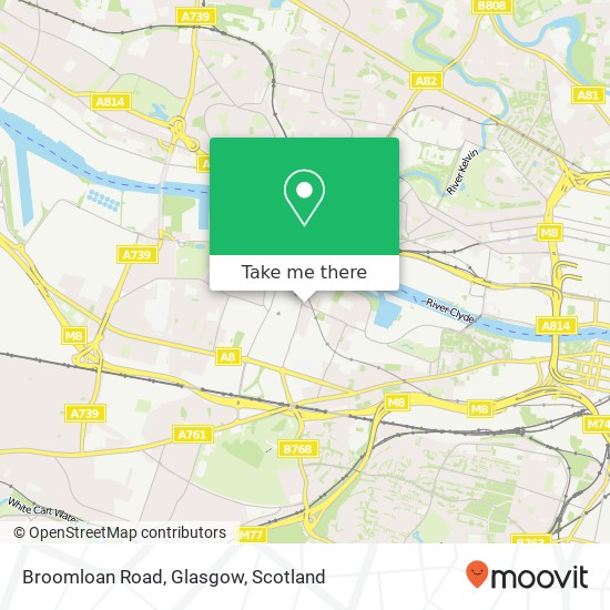 Broomloan Road, Glasgow map