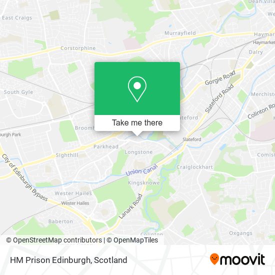 HM Prison Edinburgh map