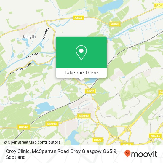 Croy Clinic, McSparran Road Croy Glasgow G65 9 map