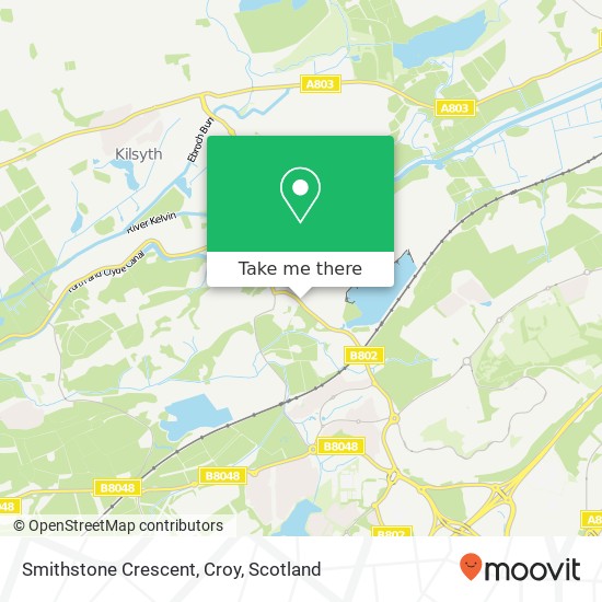 Smithstone Crescent, Croy map