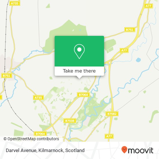 Darvel Avenue, Kilmarnock map