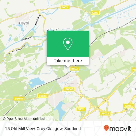 15 Old Mill View, Croy Glasgow map