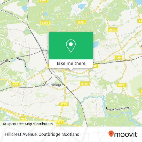 Hillcrest Avenue, Coatbridge map