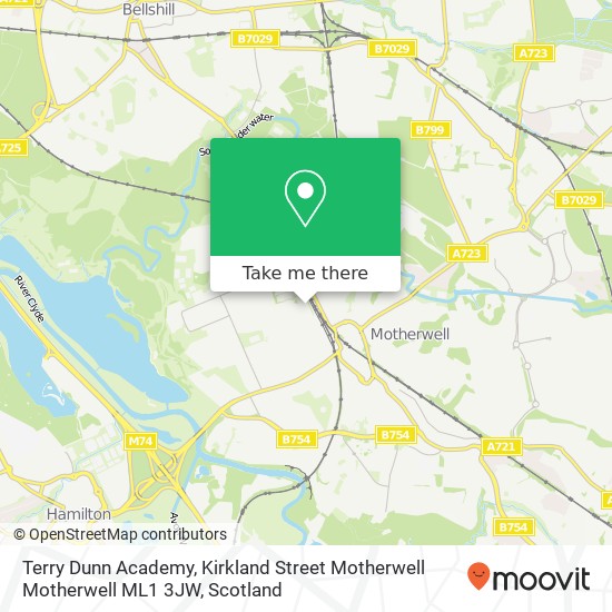 Terry Dunn Academy, Kirkland Street Motherwell Motherwell ML1 3JW map