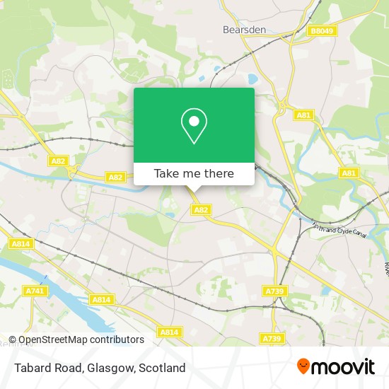 Tabard Road, Glasgow map