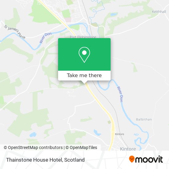 Thainstone House Hotel map