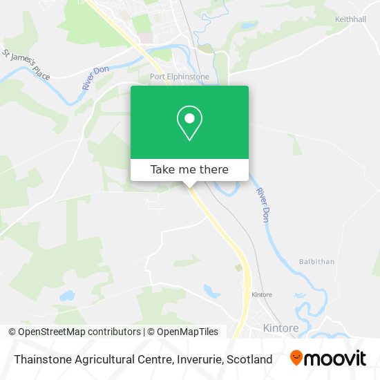 Thainstone Agricultural Centre, Inverurie map