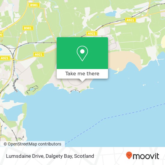 Lumsdaine Drive, Dalgety Bay map