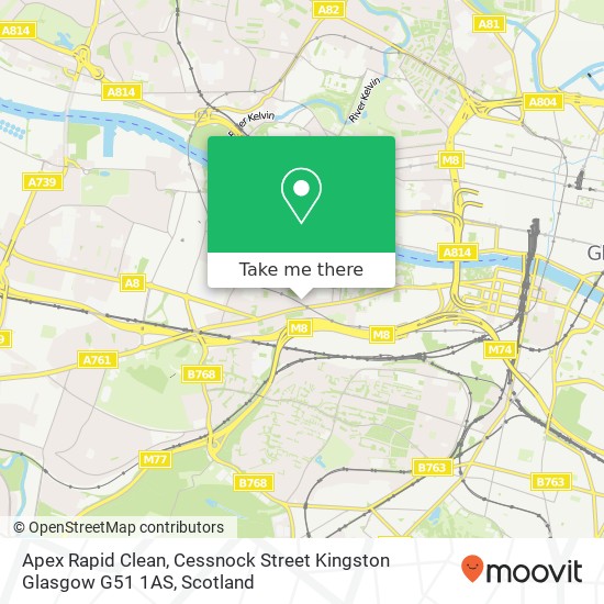 Apex Rapid Clean, Cessnock Street Kingston Glasgow G51 1AS map