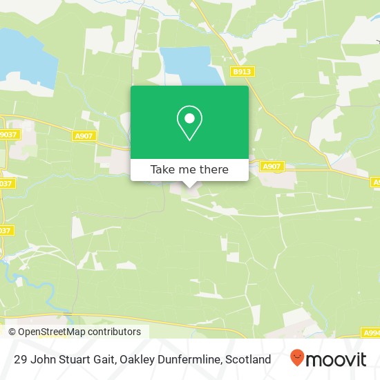 29 John Stuart Gait, Oakley Dunfermline map