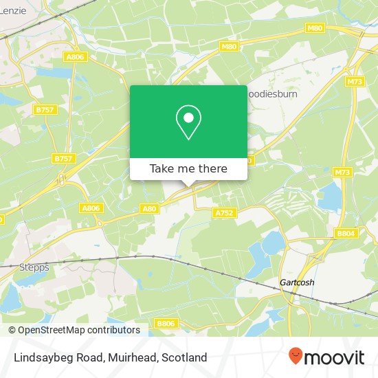 Lindsaybeg Road, Muirhead map