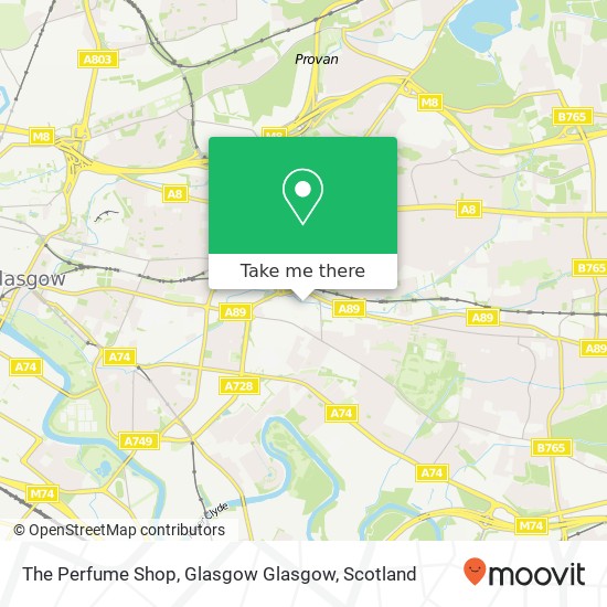 The Perfume Shop, Glasgow Glasgow map