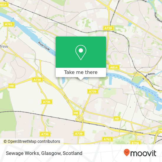 Sewage Works, Glasgow map