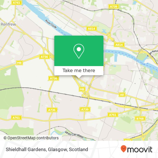 Shieldhall Gardens, Glasgow map