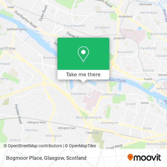Bogmoor Place, Glasgow map