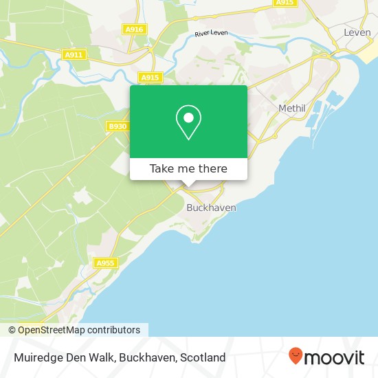 Muiredge Den Walk, Buckhaven map