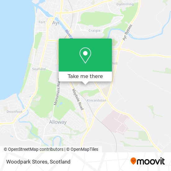 Woodpark Stores map