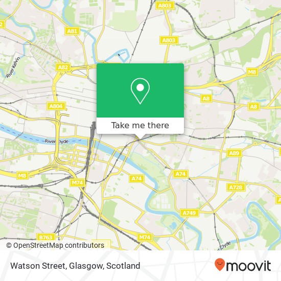 Watson Street, Glasgow map