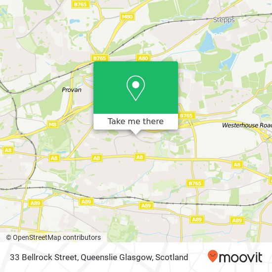 33 Bellrock Street, Queenslie Glasgow map