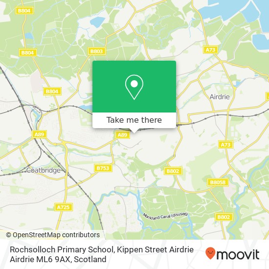 Rochsolloch Primary School, Kippen Street Airdrie Airdrie ML6 9AX map
