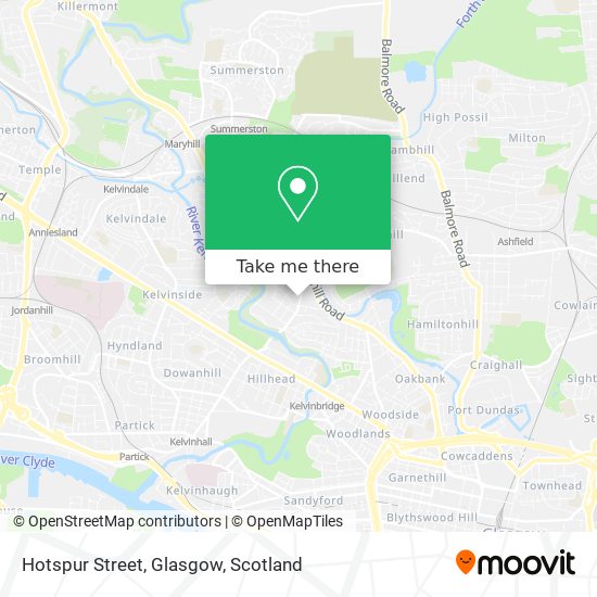Hotspur Street, Glasgow map