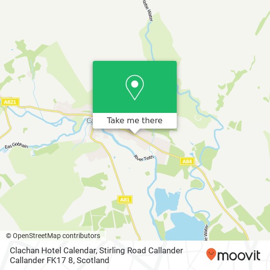 Clachan Hotel Calendar, Stirling Road Callander Callander FK17 8 map