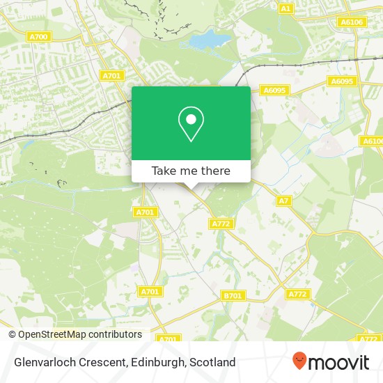 Glenvarloch Crescent, Edinburgh map