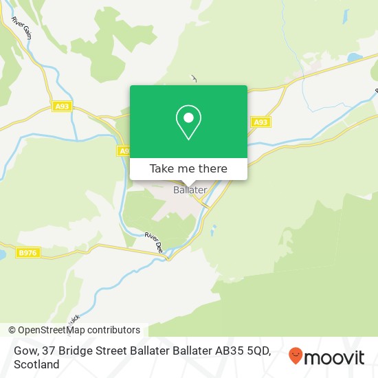 Gow, 37 Bridge Street Ballater Ballater AB35 5QD map