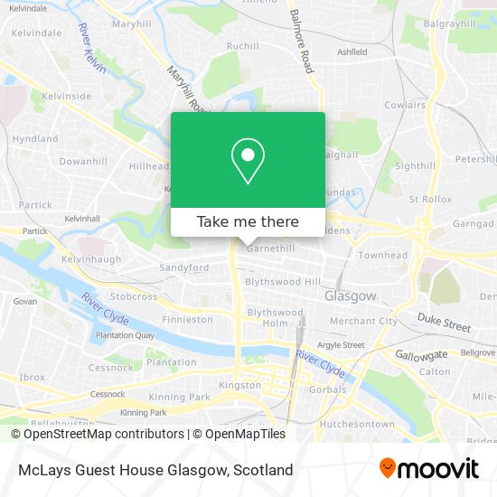 McLays Guest House Glasgow map