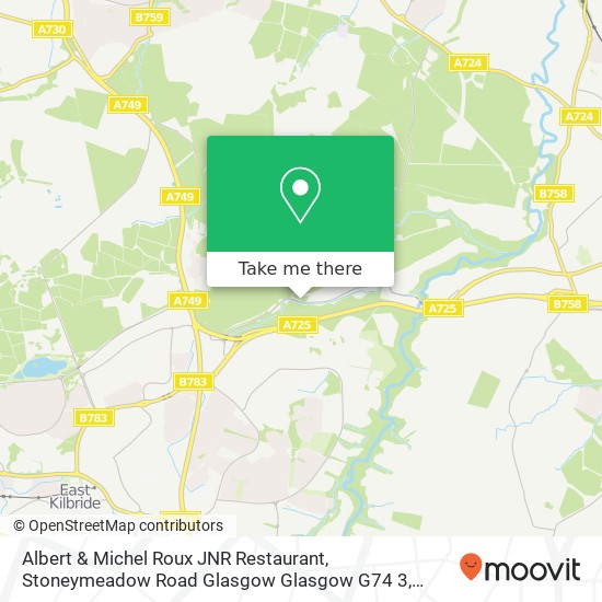 Albert & Michel Roux JNR Restaurant, Stoneymeadow Road Glasgow Glasgow G74 3 map