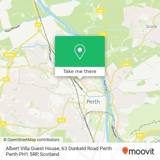 Albert Villa Guest House, 63 Dunkeld Road Perth Perth PH1 5RP map