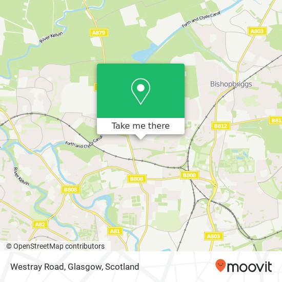 Westray Road, Glasgow map