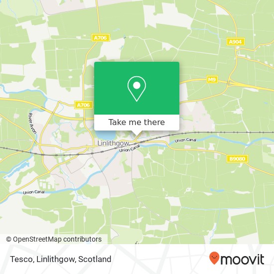 Tesco, Linlithgow map